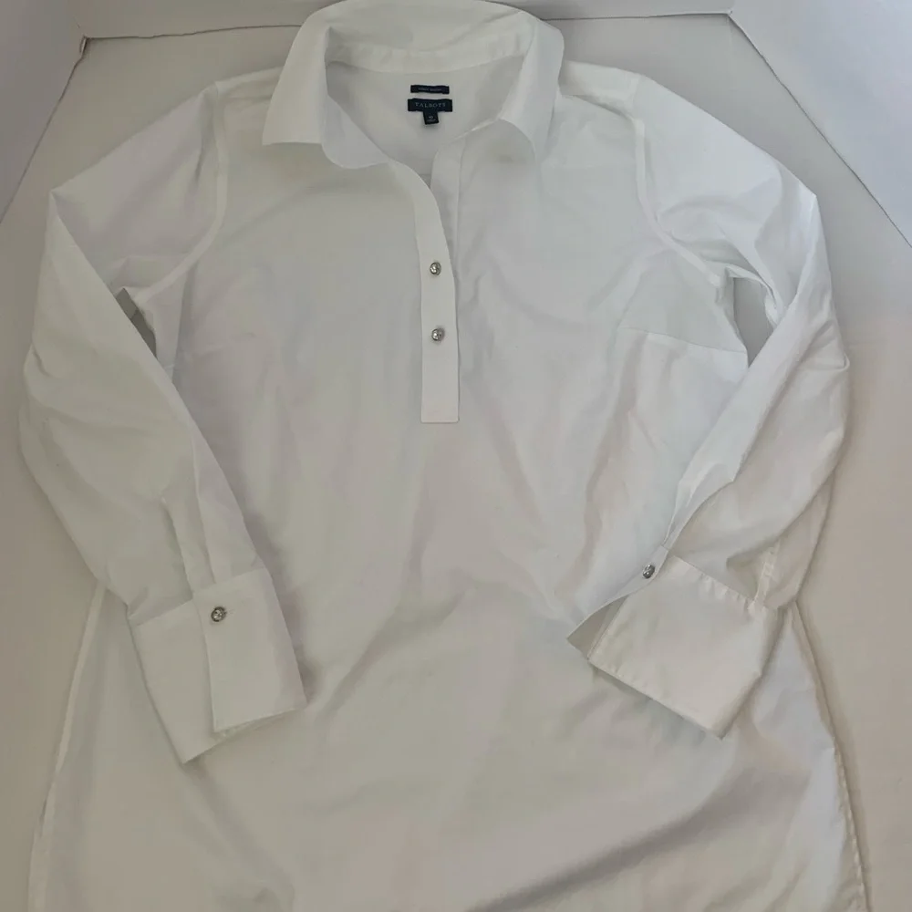Women’s TALBOTS TUNIC Dress Shirt 10 - Picture 1 of 8